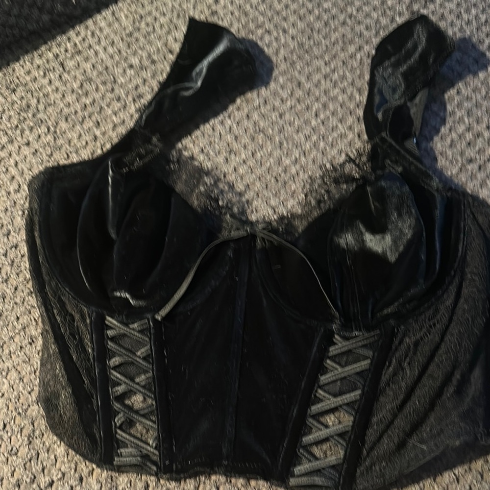 Victoria's Secret Black Sheer Top